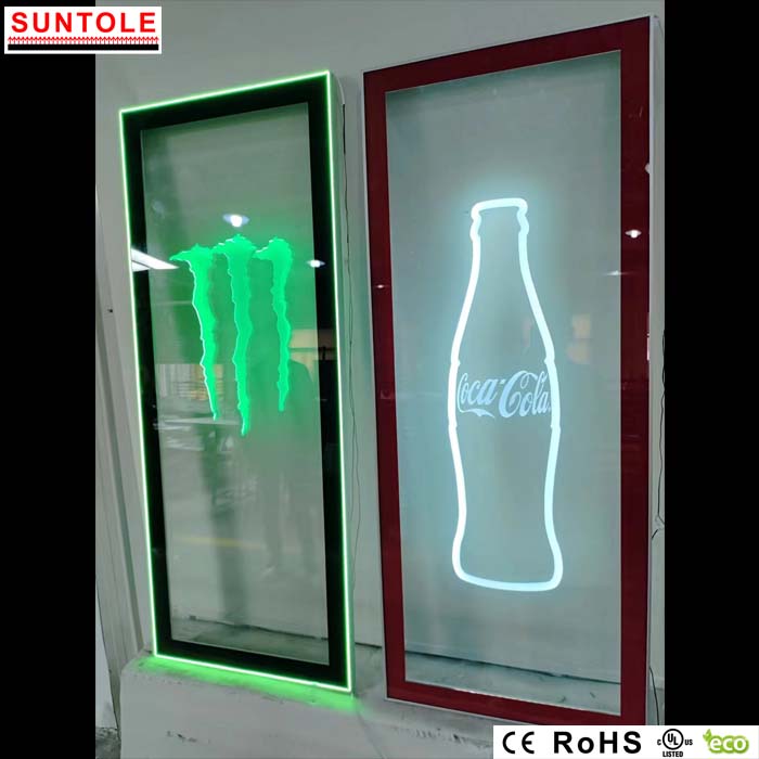 Illuminated Glass Sign
