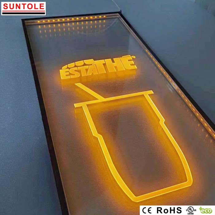 Illuminated Refrigerator Glass Door